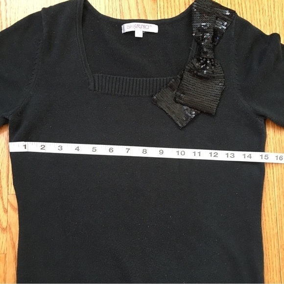 Vintage 90's Black Square Neck Sweater - Picture 5 of 15